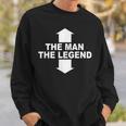 Herren The Man The Legend Lustiges Mann Legende Pfeile Männer Sweatshirt Geschenke für Ihn