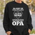 Herren Opa Zwilling Enkel Großvater Sweatshirt Geschenke für Ihn