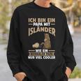 Herren Pferd Isländer Papa Vater Vatertag Reiter Sweatshirt Geschenke für Ihn