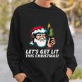 Hilarious Xmas Lets Get Lit For Ugly Christmas Party Gift Sweatshirt Gifts for Him