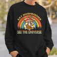 Hippie Mushroom Space Eat Mushrooms See The Universe Men Women Sweatshirt Graphic Print Unisex Gifts for Him