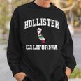 Hollister California Ca State Flag Vintage Athletic Style Sweatshirt Gifts for Him