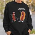 Hot Dog Comic Schwarzes Sweatshirt Oh My God, Are You Okay? Lustiges Design Geschenke für Ihn