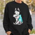 Husky Tattoo I Love Dad Funny Fathers Day Gifts Sweatshirt Gifts for Him