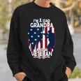 I Am A Dad Grandpa And A Veteran Nothing Scares Me Usa V2 Sweatshirt Gifts for Him