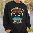 I Leveled Up To Uncle 2023 Promoted To First Time New Uncle Sweatshirt Gifts for Him