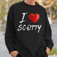 I Love Heart Scotty Family NameSweatshirt Gifts for Him