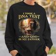 I Took A Dna Test And God Is My Father Lion Jesus Christian Sweatshirt Gifts for Him