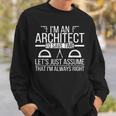 Ich Bin Ein Architekt Architekturarchitekten V3 Sweatshirt Geschenke für Ihn