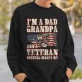 Im A Dad Grandpa And A Veteran Nothing Scares Me Sweatshirt Gifts for Him