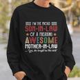 Im A Proud Songiftingiftlaw Son Marriage Mother Of The Groom Gift Sweatshirt Gifts for Him