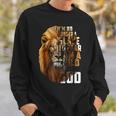 Im No Longer A Slave To Fear I Am A Child Of God Lion Sweatshirt Gifts for Him
