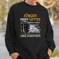 Inspirierendes Schwarzes Sweatshirt mit Grafikdesign und Motivationsspruch Geschenke für Ihn