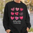 Intervention Teacher Hearts Valentine Valentines Day Quote F Sweatshirt Gifts for Him