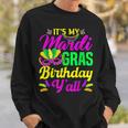 Its My Mardi Gras Birthday Yall Carnival Costume Mardi Gras Sweatshirt Gifts for Him