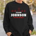 Johnson Surname Name Family Team Johnson Lifetime Member Men Women Sweatshirt Graphic Print Unisex Gifts for Him