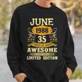 June 1988 Gifts 35 Year Of Being Awesome Limited Edition Sweatshirt Gifts for Him