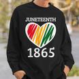 Junenth 1865 African American Freedom Day Sweatshirt Gifts for Him