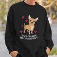 Just A Girl Who Loves Chihuahuas Cute Chihuahua Men Women Sweatshirt Graphic Print Unisex Gifts for Him