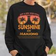 Just A Girl Who Loves Sunshine And Mahjong For Woman Sweatshirt Gifts for Him