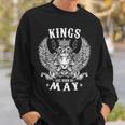 Kings Are Born In MayFunny Birthday Idea Gift For Mens Sweatshirt Gifts for Him