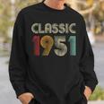 Klassisch 1951 Vintage 72 Geburtstag Geschenk Classic Sweatshirt Geschenke für Ihn