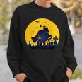 Klassisches Retro- „Kopfloser Reiter“ Sleepy Holloween Moon Sweatshirt Geschenke für Ihn