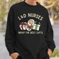 Labor And Delivery Nurse Christmas Matching Midwife Xmas Men Women Sweatshirt Graphic Print Unisex Gifts for Him