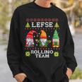 Lefse Rolling Team Gnome Baking Tomte Matching Christmas V2 Men Women Sweatshirt Graphic Print Unisex Gifts for Him