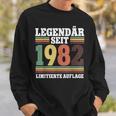 Legendär Seit 1982 Geburtstag Sweatshirt Geschenke für Ihn