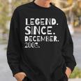 Legende seit Dezember 2003 Sweatshirt, Geburtsmonat Design für Männer und Frauen Geschenke für Ihn