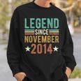 Legende Seit November 2014 Sweatshirt, 8 Jahre Jubiläum Edition Geschenke für Ihn