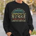 Legenden 1933 Geburt Sweatshirt, 90. Geburtstag Mann Design Geschenke für Ihn