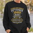Legends Were Born In September 1989 33 Geburtstag Geschenke Sweatshirt Geschenke für Ihn
