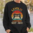 Level 11 Freigeschaltet 11 Geburtstag Gaming Gamer Sweatshirt Geschenke für Ihn