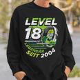 Level 18 Jahre Geburtstags Junge Gamer 2004 Geburtstag V2 Sweatshirt Geschenke für Ihn