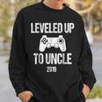 Leveled Up To Uncle 2019 New UncleGift For Gamer Sweatshirt Gifts for Him