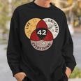 Life The Universe And Everything 42 Answer To Life Sweatshirt Gifts for Him