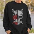 Live Fast Die Young Vintage Distressed MotorcycleSweatshirt Gifts for Him