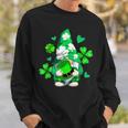 Love Gnomes Irish Shamrock St Patricks Day Four Leaf Clover Sweatshirt Gifts for Him