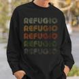 Love Heart Refugio GrungeVintage-Stil Schwarz Refugio Sweatshirt Geschenke für Ihn