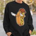 Lustiges Hot Dog Dabbing Sweatshirt, Tanzendes Würstchen Design Geschenke für Ihn