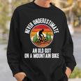 Lustiges Mountainbike Sweatshirt für Herren, Spruch für Radfahrer Geschenke für Ihn