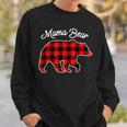 Mama Bear | Red Plaid Matching Family Christmas Men Women Sweatshirt Graphic Print Unisex Gifts for Him
