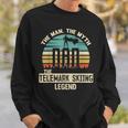 Man Myth Legend Dad Telemark Skiing Sweatshirt Gifts for Him