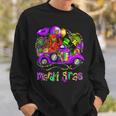 Mardi Gras Truck With Mask And Crawfish Mardi Gras Costume Sweatshirt Gifts for Him