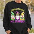 Mardi Gras With My Gnomies 2023 Love Mardi Gras Costume Love Sweatshirt Gifts for Him