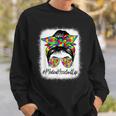 Medical Assistant Messy Bun Supporting Autism Awareness Sweatshirt Gifts for Him