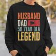 Mens 50Th Birthday Dad Husband Legend Funny Vintage 50 Years Old Sweatshirt Gifts for Him