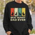 Mens Best Bunny Dad Ever Rabbit Dad Rabbit Bunny Sweatshirt Gifts for Him